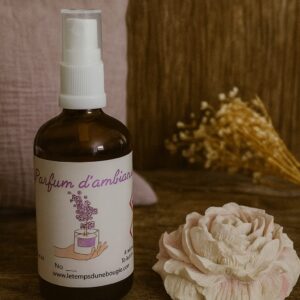Parfum d'ambiance + suspension Rose